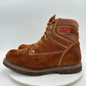Mack Men Size 11 Brown Suede Leather Steel Toe Oil Resistant Work Boot